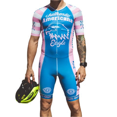 Love The Pain Men‘s Aero Race Suit Triathlon Cycling Clothing Jumpsuit Running Suit Maillot Ciclismo Long Distance Fast Trisuit