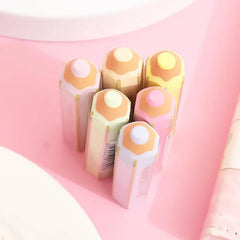 Kawaii Pencil Shape Erasers Cute Rubber Pencil Erasers