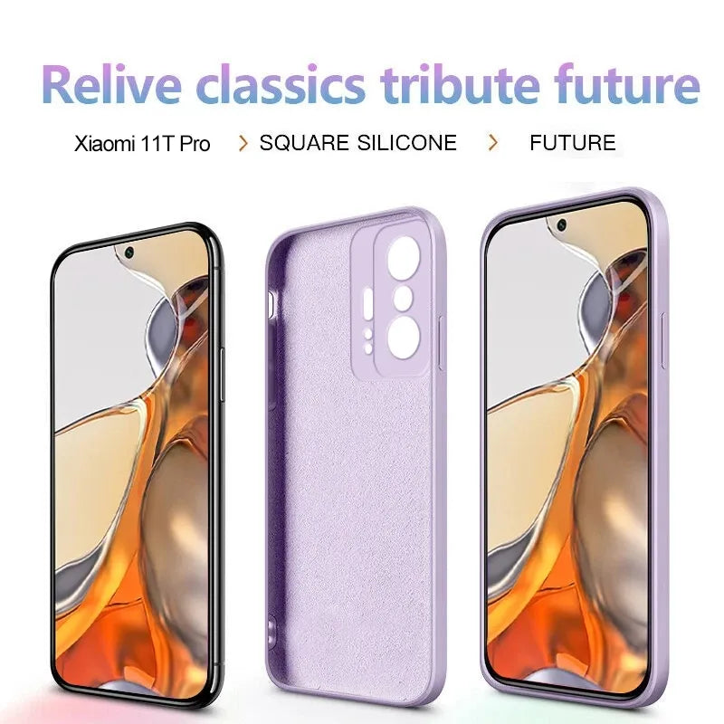 Square Liquid Silicone Phone Cases