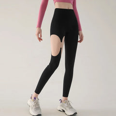 Women Pants Leggings for Women Metal Hollow Out Tights Sports Dance Yoga Pants