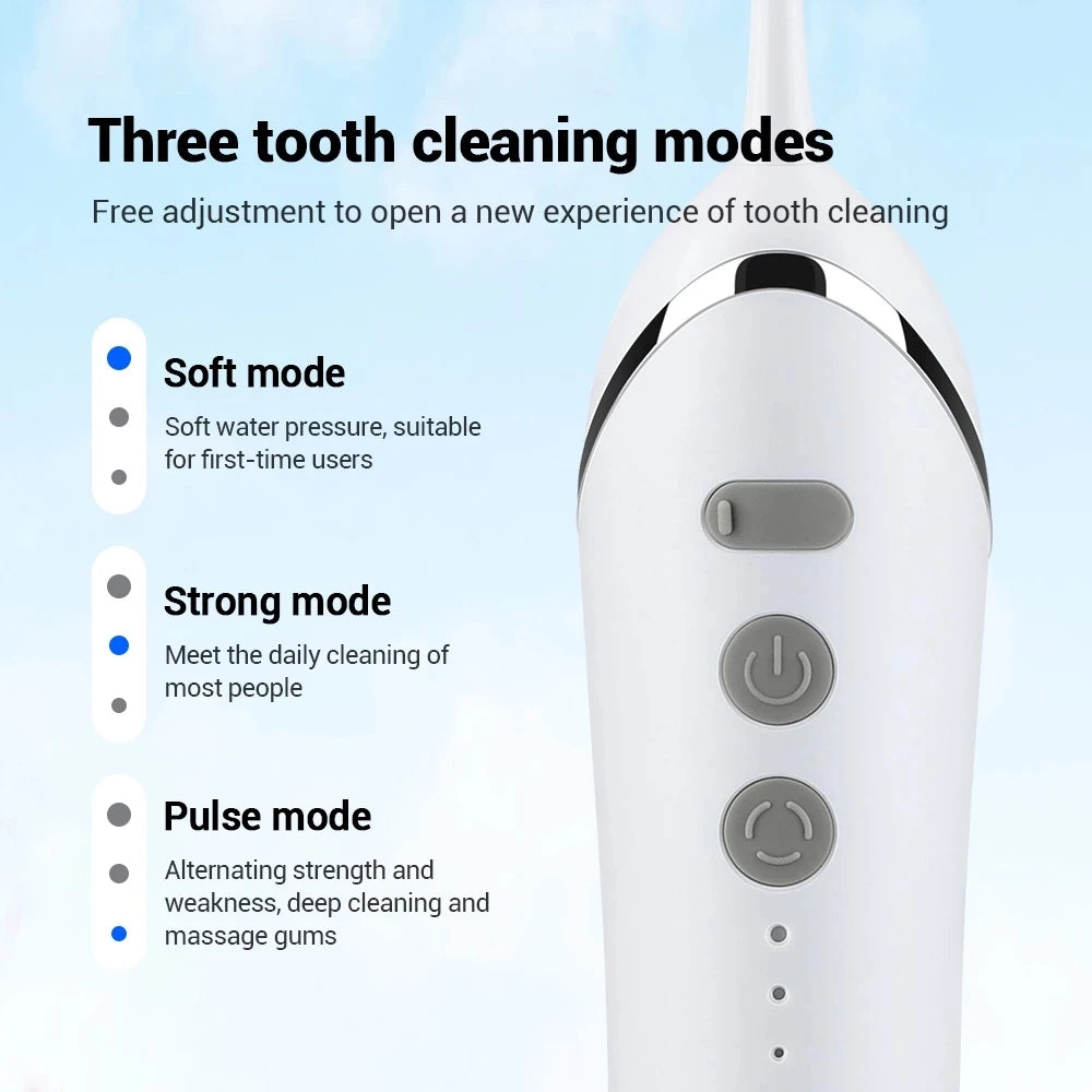 Oral Irrigator Water Flosser Electric Dental Whitening USB Rechargeable Gums Care Portable Cordless Jet Tooth