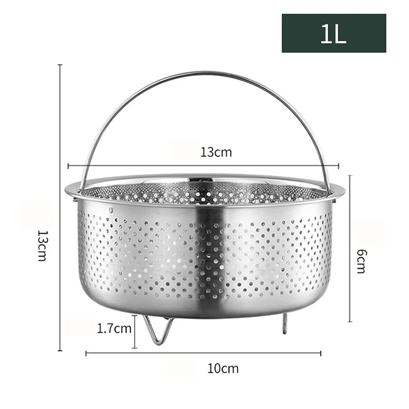 Stainless Steel Kitchen Steam Basket Pressure Cooker Anti-scald Steamer