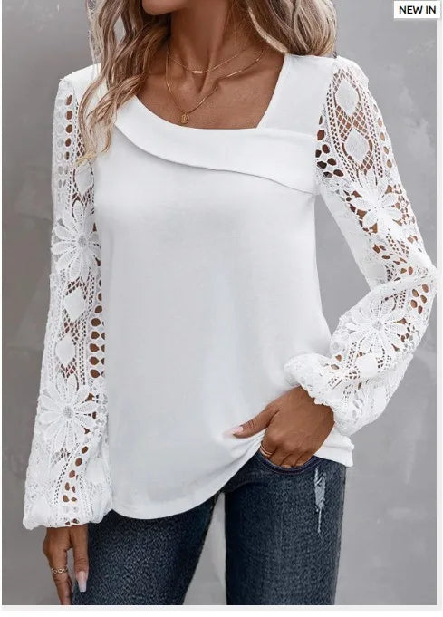 Casual New Arrivals Shirts And Blouses Elegant Female Loose Long Sleeve Tops