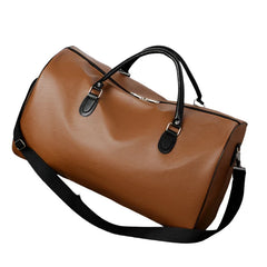 Travel Tote Handbag Luggage Business Briefcase PU Leather Bag Male Gym Side Bag For Men