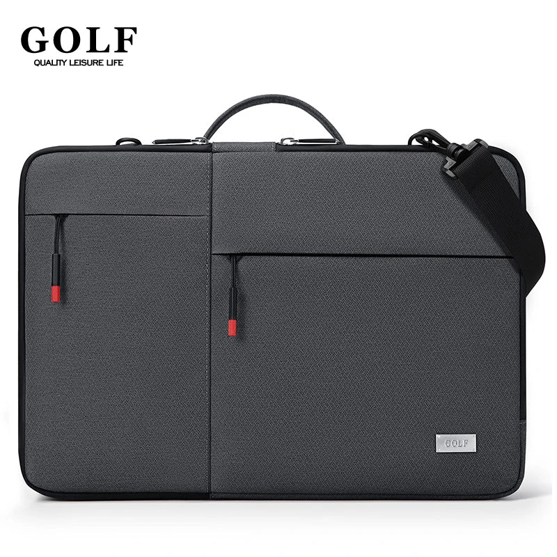 GOLF Professional Laptop Bag with Shoulder Strap Executive Briefcase Man Shockproof notebook 15.6 Handbag