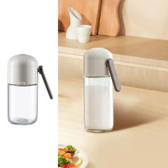 Salt Shaker Glass Seasoning Salt Shaker Jars Portable Press-Type Seasoning Bottle Sugar Shaker