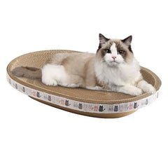 Scratching Board For Cats | Indoor Cat Furniture Scratch Post Oval-shaped Durable High-Density Cat Scratcher pet supplies