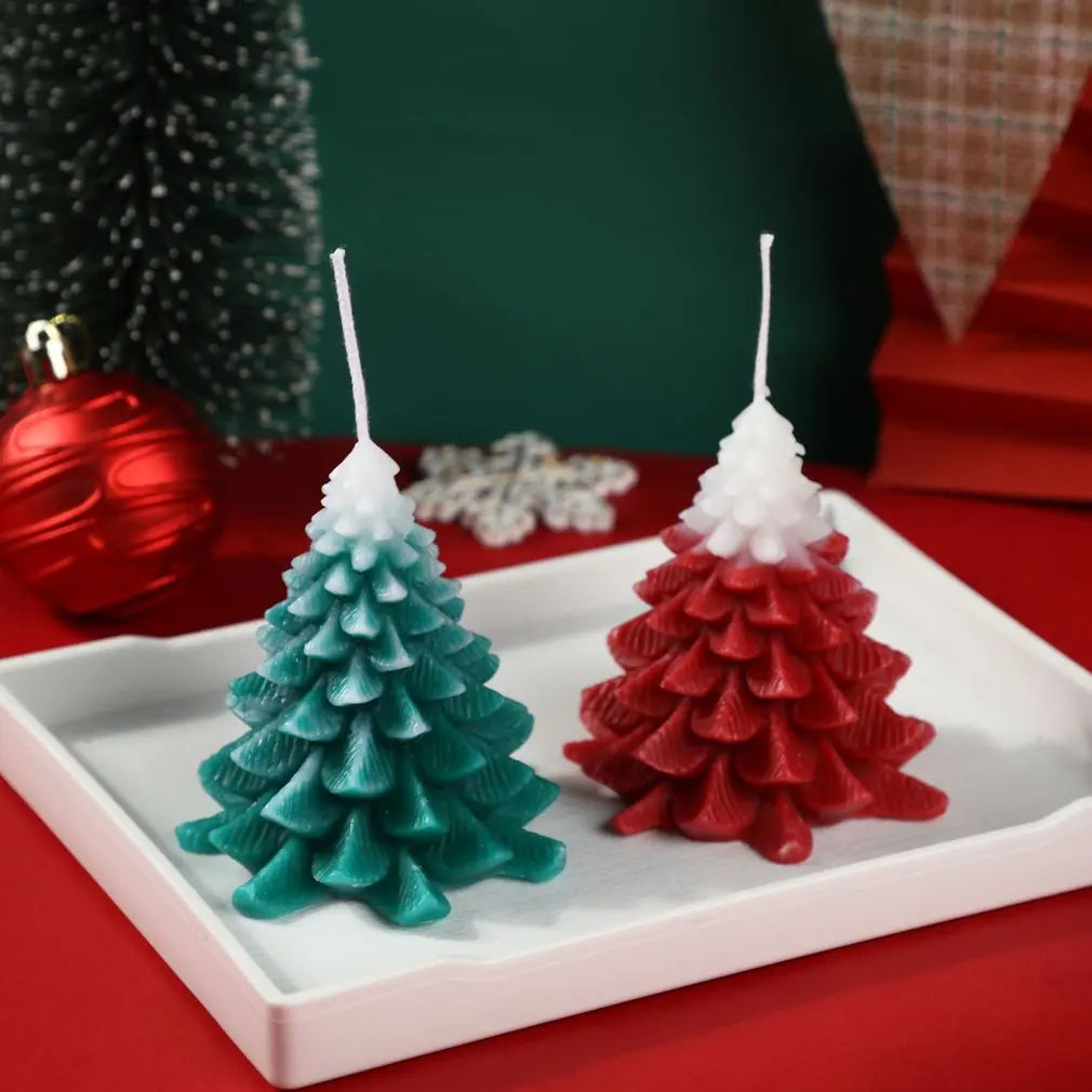 Christmas tree scented candle set souvenir decoration home props