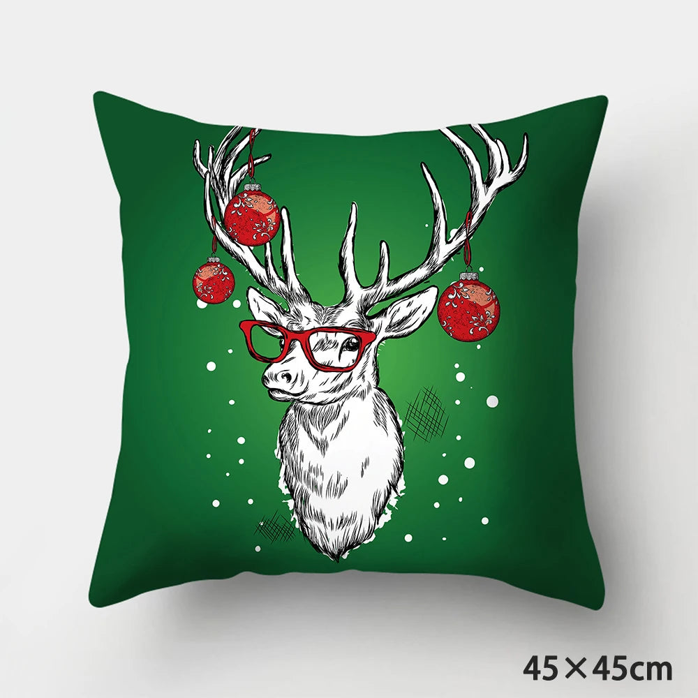 Christmas Cushions Happy New Year 2022 Wedding Decor Patterns from  Home  Gifts