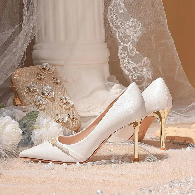 Women's Summer Footwear Bride Pumps Shoes for Woman