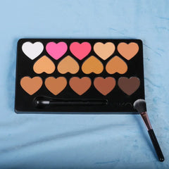 Brush 14 Colors Contour Color Palette Makeups Pressed Powder Tray Trimming Highlight Shadow Concealer Brighten