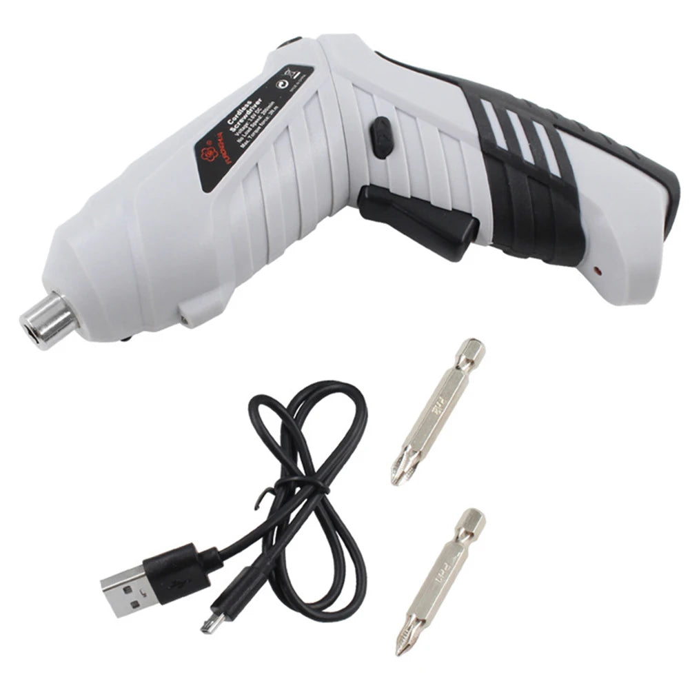 Multi-functional Electric Screwdriver Hand Drill Easily Carrying Cordless Household Rechargeable Lightweight Gadgets