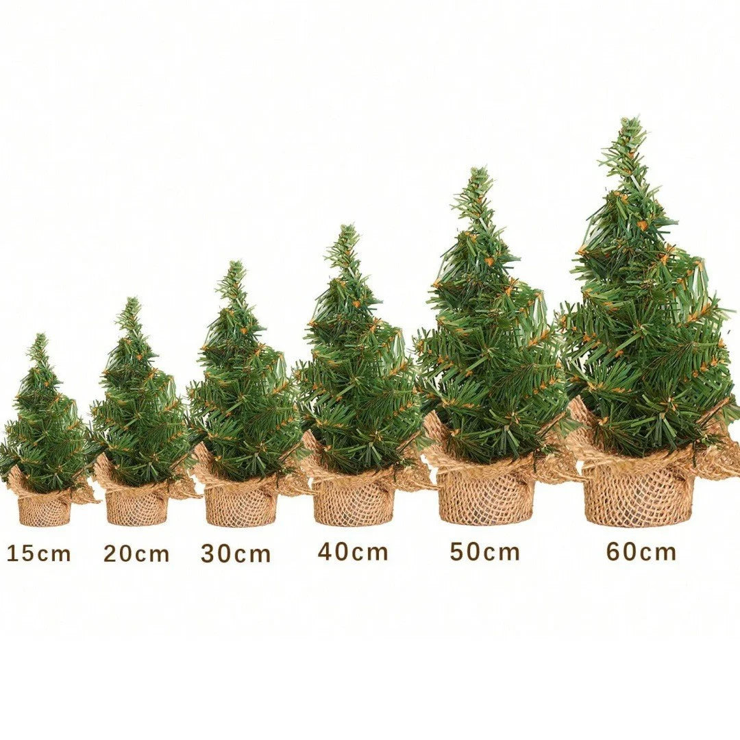 Christmas Tree Desktop Mini Xmas Trees For Home Decoration Children DIY Handicraft New Year Christmas Ornament Gift