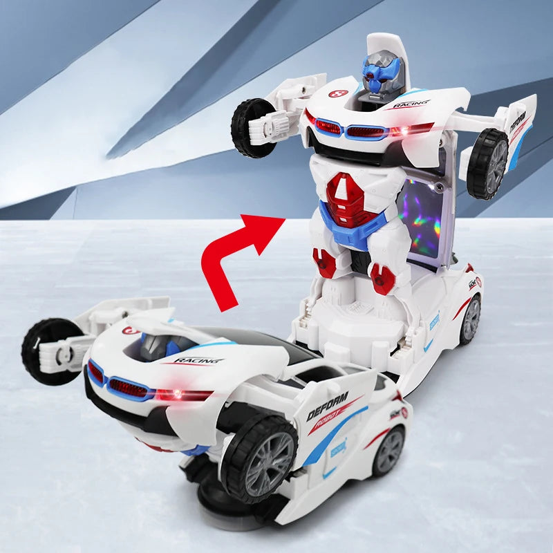 Creative Transformation Rotating Car Robot Toys Funny Electric Universal Toy Car Model Children's Puzzle Toys Boys