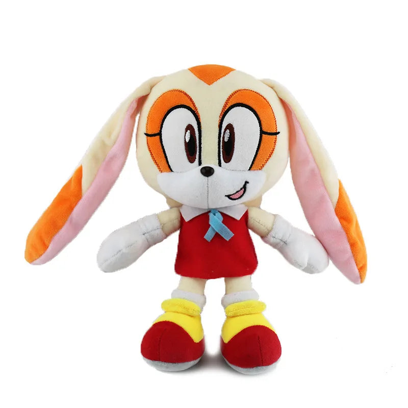 Sonic Peluches Toy Cartoon Hedgehog Amy Rose Knuckle Tail Soft Stuffed Doll Child Birthday Sonic Toys