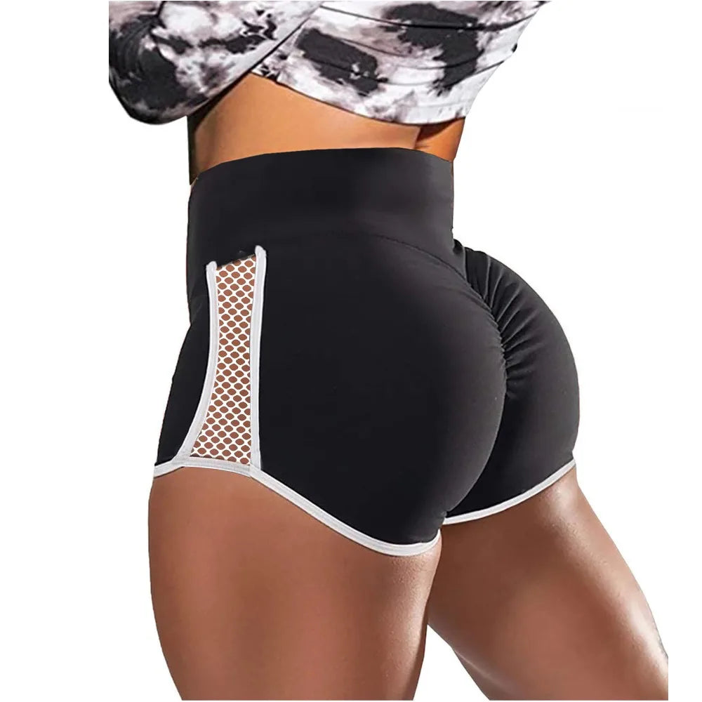 Soft High Waist Sport Shorts Side Hollow Out Multipurpose Yoga Short