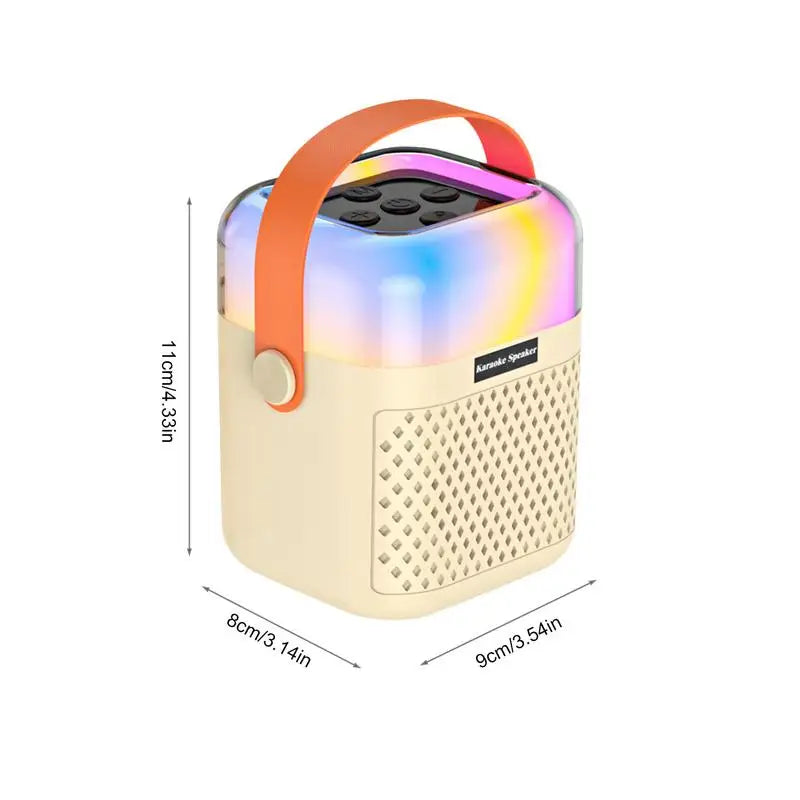 Small Karaoke Machine Toy Portable Outdoor Karaoke Speaker Karaoke Singing System With 2 Wireless