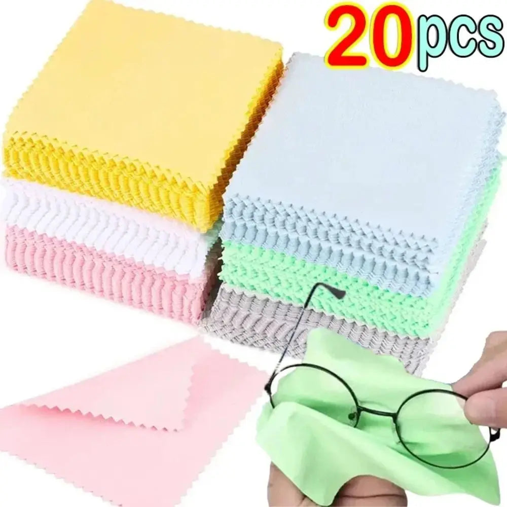 High Quality Microfiber Glasses Cleaner Square Random Color Cleaning Cloth Phone Screen Cleaning Wipes