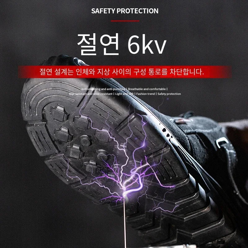 Work Sneakers Men Indestructible Steel Toe Work Shoes Safety Boots For Men