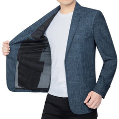 New Summer Man Breathable Quick Drying Blazers Jackets Suits Coats Formal Wear