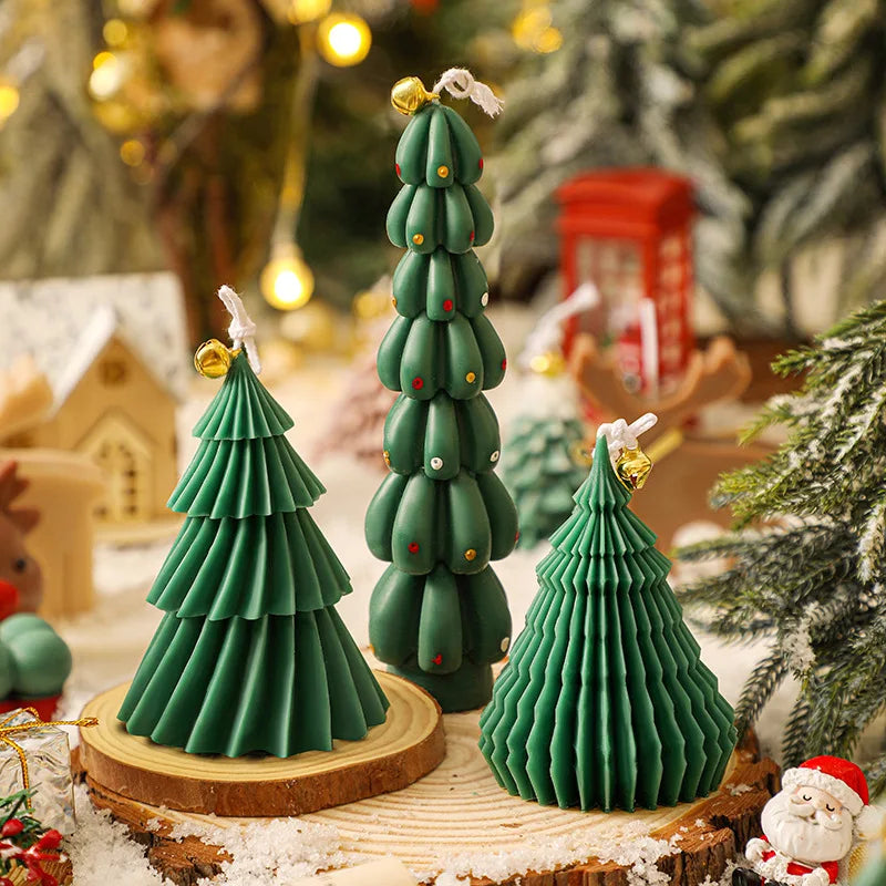 Handmade Party Decoration Christmas Tree Aromatherapy Candle Gift Box