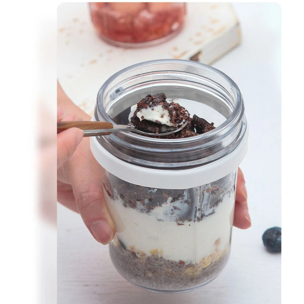 Jars Milk Fruit Salad Food Storage Container