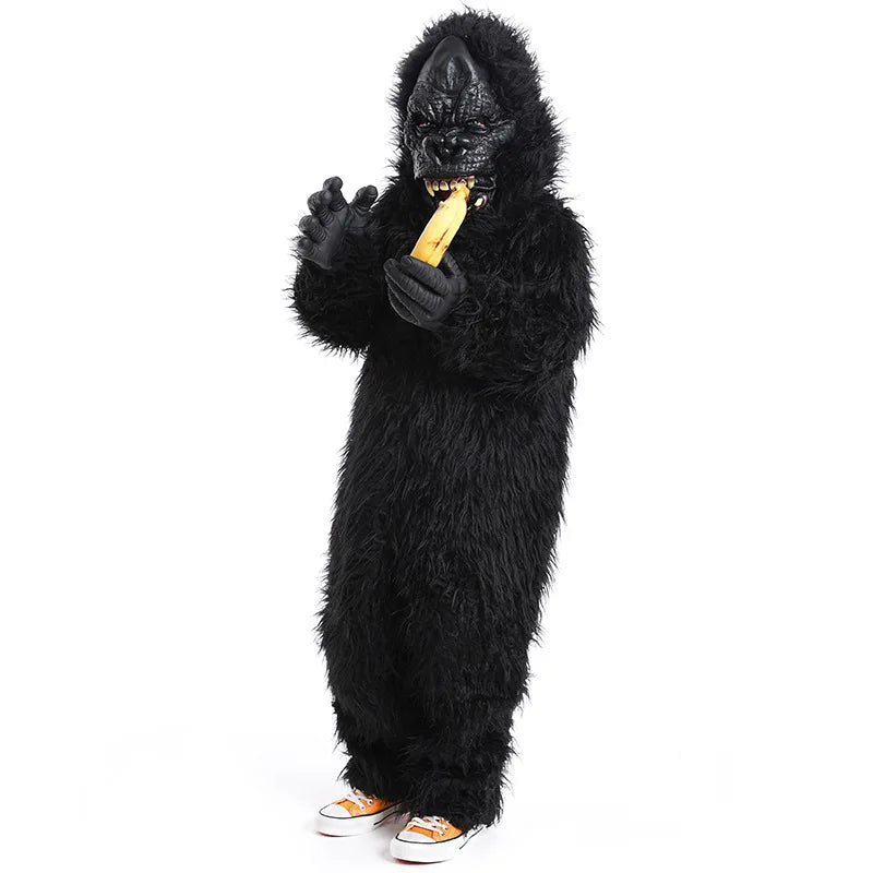 Children Halloween Animal Stuffed Chimpanzee Cosplay Costume
