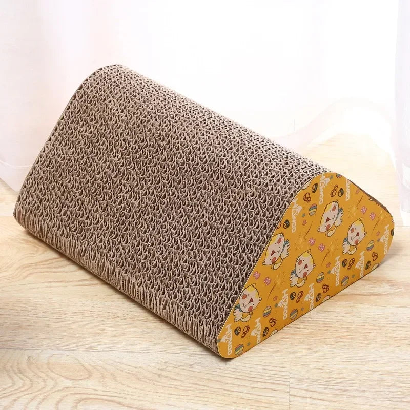 Pet Double Slot Triangle Cat Scratching Board