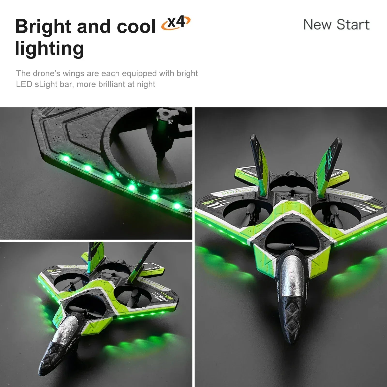 RC Foam Aircraft Plane With Led light 2.4G Radio Control Glider Remote Control Fighter Plane Glider Airplane Foam Boys Toys