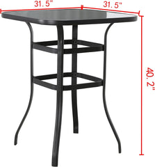 Bar Height Counter Tall Patio Table