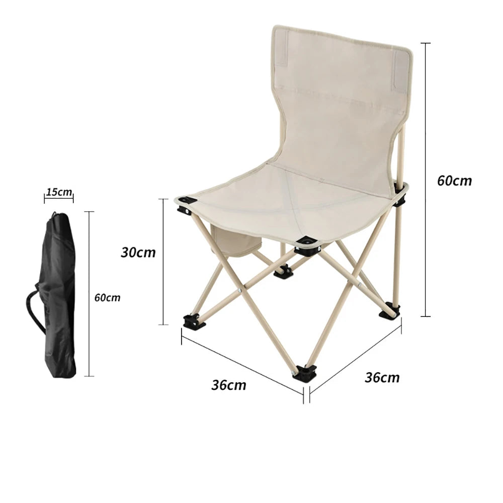 Beach Chair Outdoor Folding Chairs Ergonomic Design Sitting for a Long Time Is Not Tiring X Shaped Steel Pipe Support