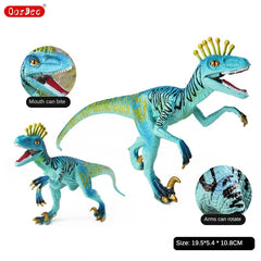 OozDec Carnivorous Eoraptor Archaeopteryx Dinosaur Toy Children Boy Simulation Solid Model Wild Animal Model Jurassic World