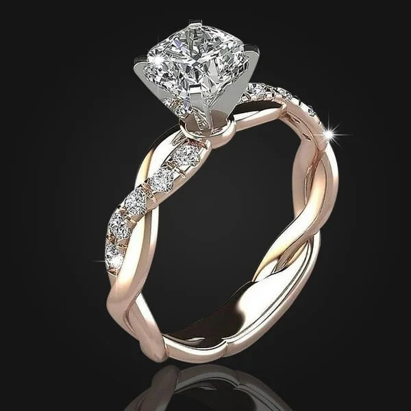 Zircon Rings for Women Female Valentines Day Gift Wedding Engagement Ring