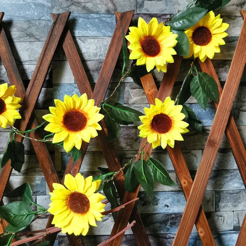 Solar Artificial Sunflower Rose String Light