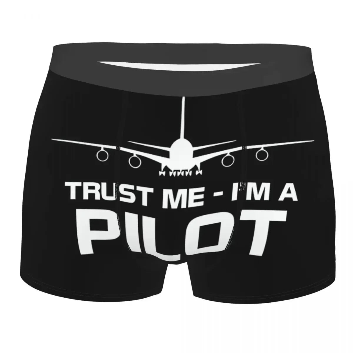 Airplane Flight Routes Captain Stripes Boxer Shorts  Aviation Aviator Pilot Underwear Panties Briefs Breathable Underpants