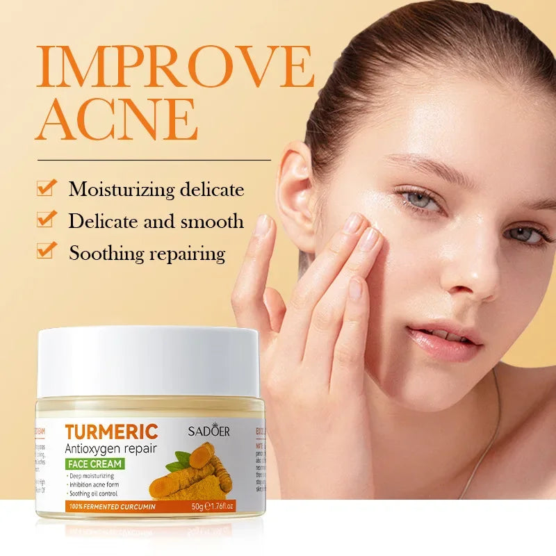 Turmeric Anti Oxygen Repair Face Cream Firming Nourishing Deep Moisturizing Brightening Facial Cream Beauty Korean Skin Care