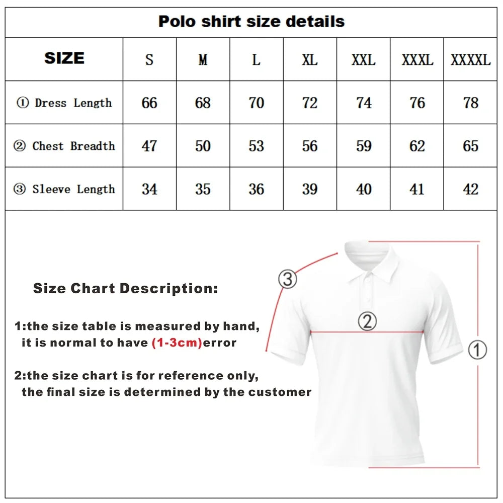 Men's Golf Shirts Quick Dry Breathable Polo T-shirt Golf Sport Wear