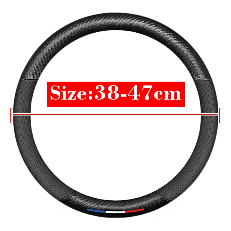 38CM 40CM 42cm 45cm 47cm Car Truck Extra Large Artificial Leather Steering Wheel Braid Cover Universal Auto Interior Accessories