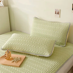 Summer Latex Bed Mat Bedding Set Cooling Bed Pad and Pillowcase Cold Sleeping Bedspread Bed Mat Cool Bedsheet