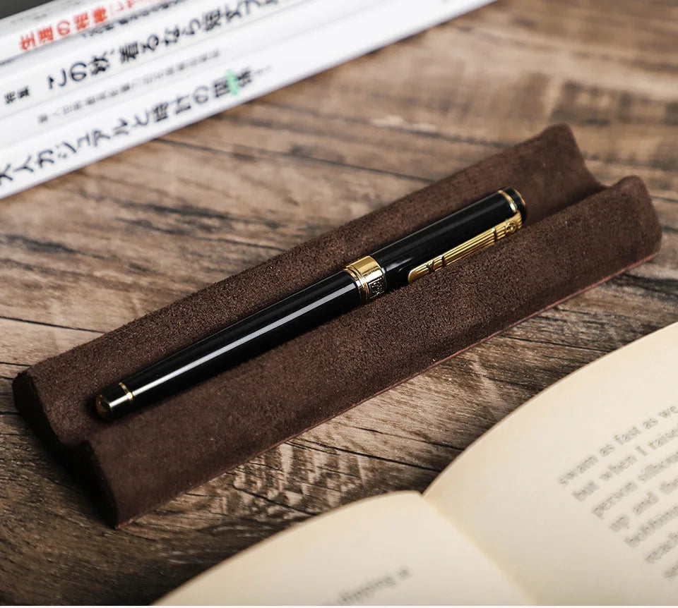 Handmade 1/2/3 Size for Pen Desktop Creative Pen Display Rack Leather Pen Holder Kawaii Desk Pencil Organizer Office Accessories
