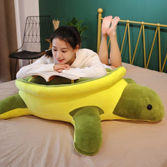 80cm Giant Lovely Tortoise Plush Toy Animal Dolls Stuffed Soft Animal Sea Turtle Pillow