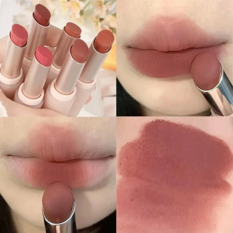 Matte Misty Lipstick 6 Colors Waterproof Non Sticky Cup Lip Stick