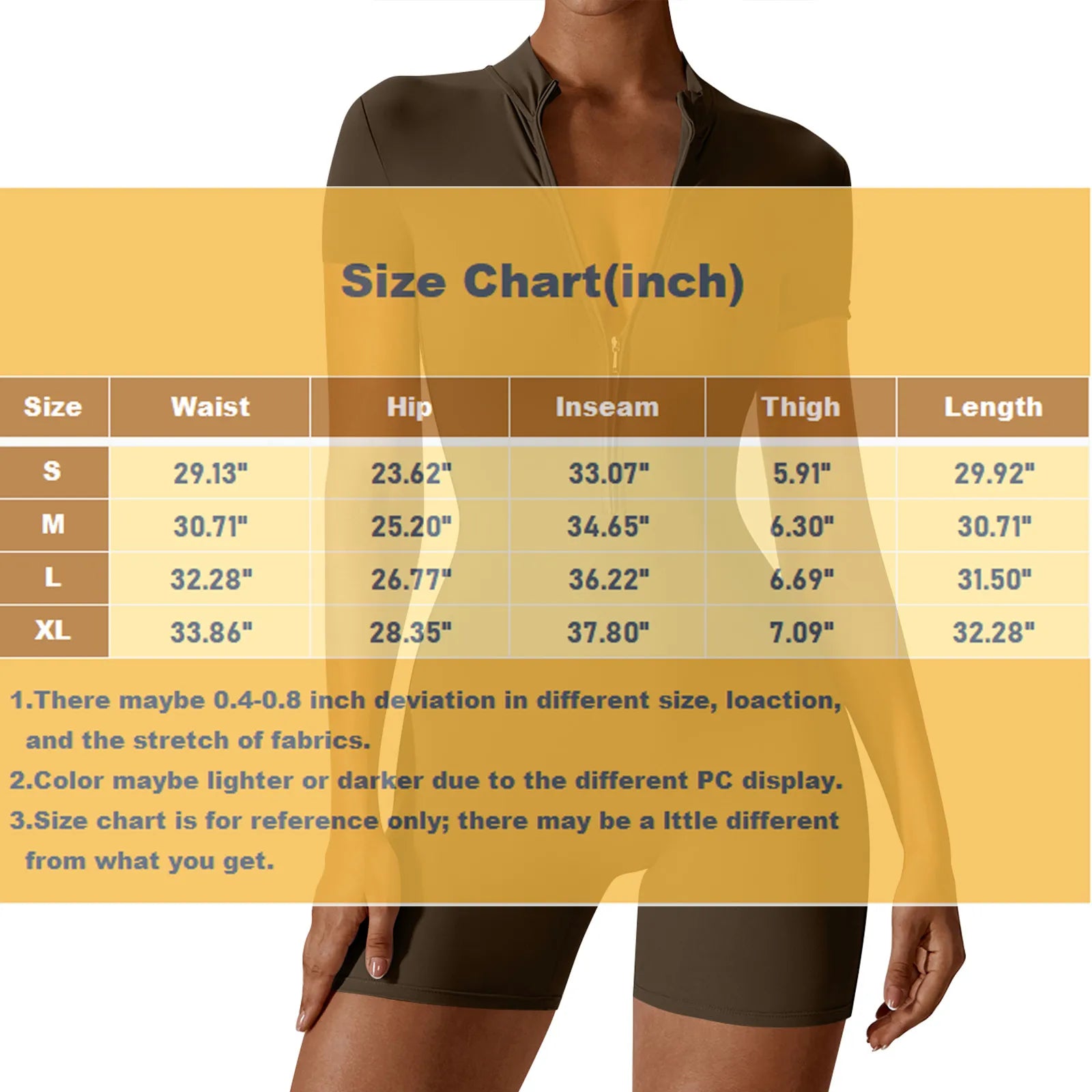 Women's Training Tights Solid Color Zippered Open Necked Tight And Elastic Three Piece Jumpsuit