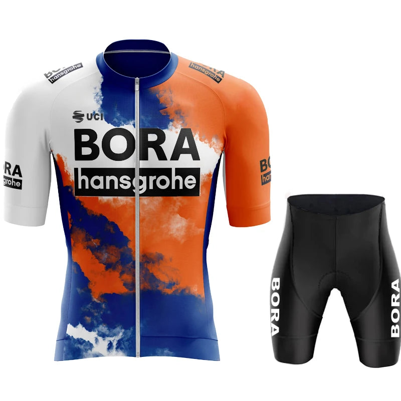 Cycling Clothes Man Summer 2024 Men's Clothing UCI BORA Bicycle Jersey Bike Mtb Male Sports Professional Shirt Jumper Bib Suit