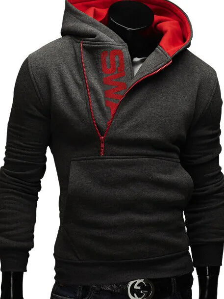 Men's Hoodie Zipper Pocket Polka Pot Print Hoodie Sweatshirt Sport Outdoor Casual Everyday Hoodie Slim Fit Sweatshirt