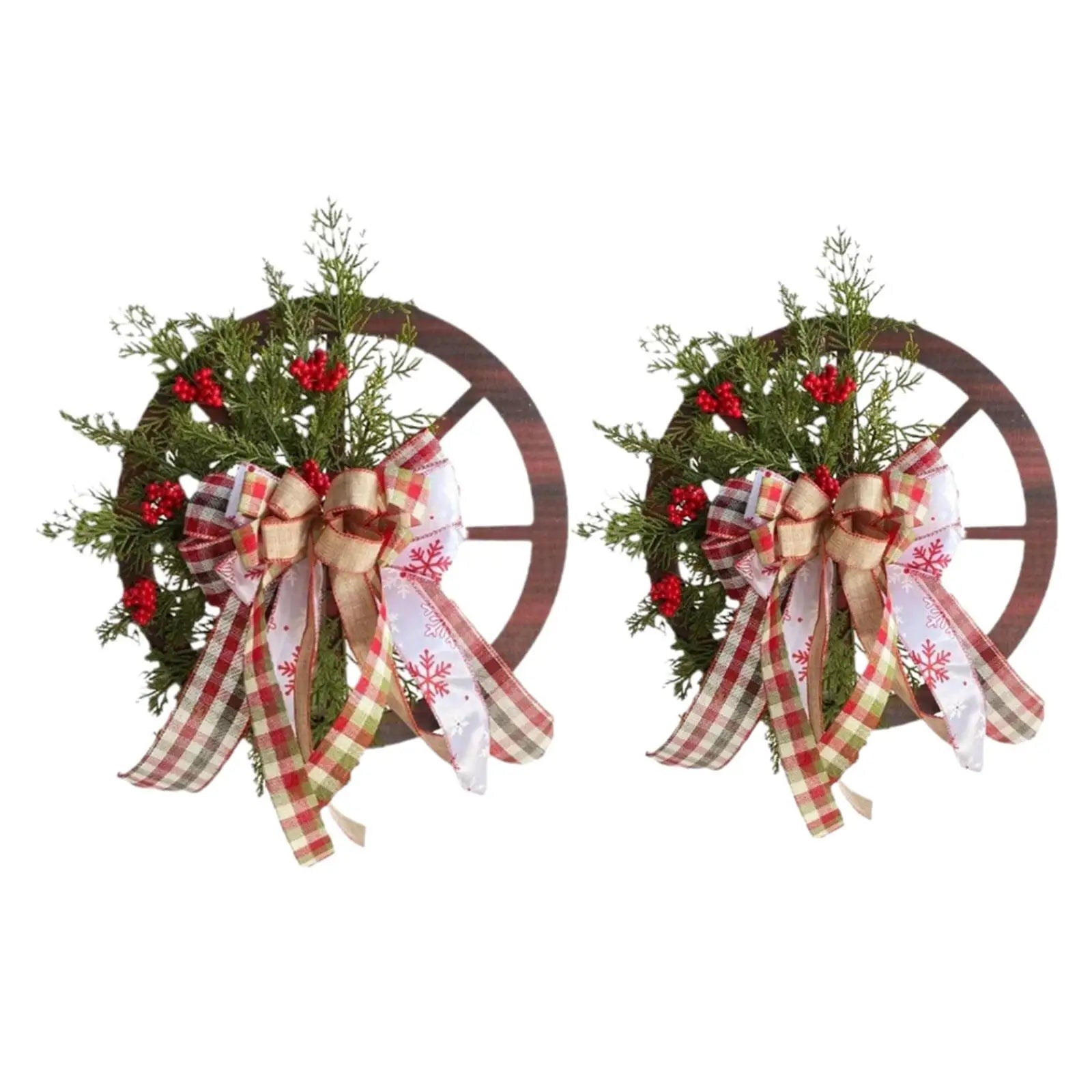 Front Door Christmas Wreath Spring Summer Props Artificial Greenery Wreaths