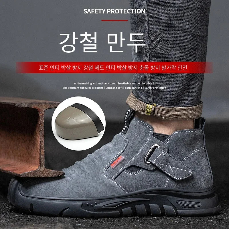 Work Sneakers Men Indestructible Steel Toe Work Shoes Safety Boots For Men