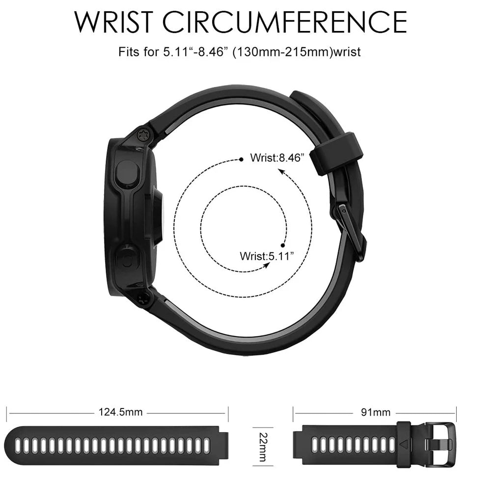 Band For Garmin Forerunner 735XT 735/220/230/235/620/630, Soft Silicone Replacement Straps for Forerunner 235 Band