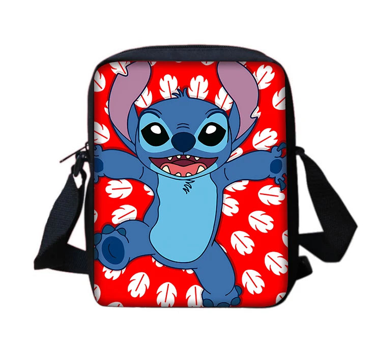 Cartoon S-stitchs Angel Children Boy Girls Printed Shoulder Messenger Bag Casual Handbag Men Women Phone Bag Shopping Bag