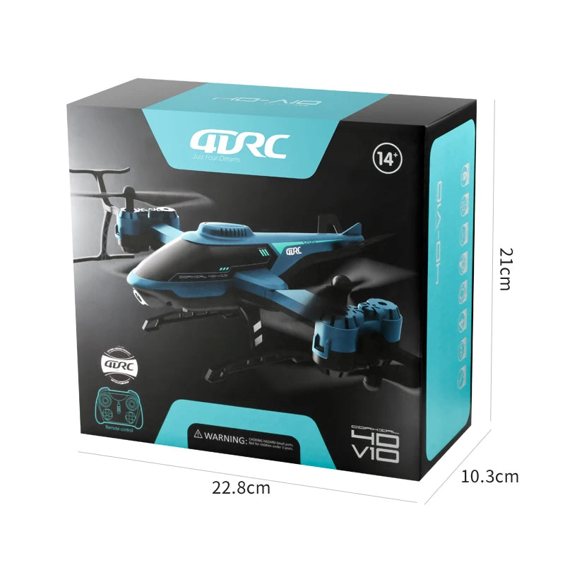 4DRC V10 Mini Drone 4k Professional HD Camera Fpv Drones With Camera Hd 1080P Rc Helicopters Quadcopter